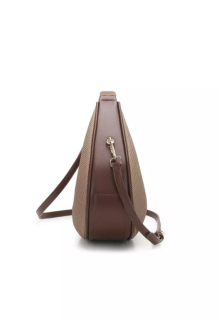 Women's Top Handle Bag / Sling Bag / Crossbody Bag / Shoulder Bag (手拿袋 / 斜孭袋 / 單肩包) - 棕色