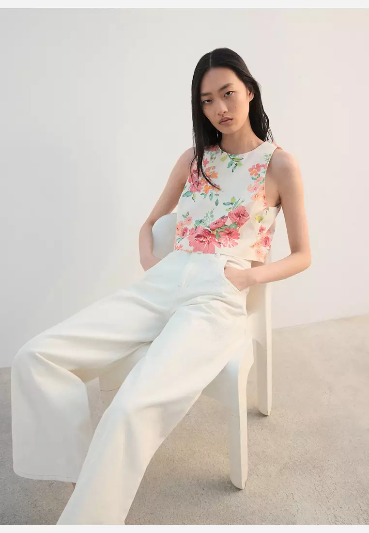 Printed Crop Top