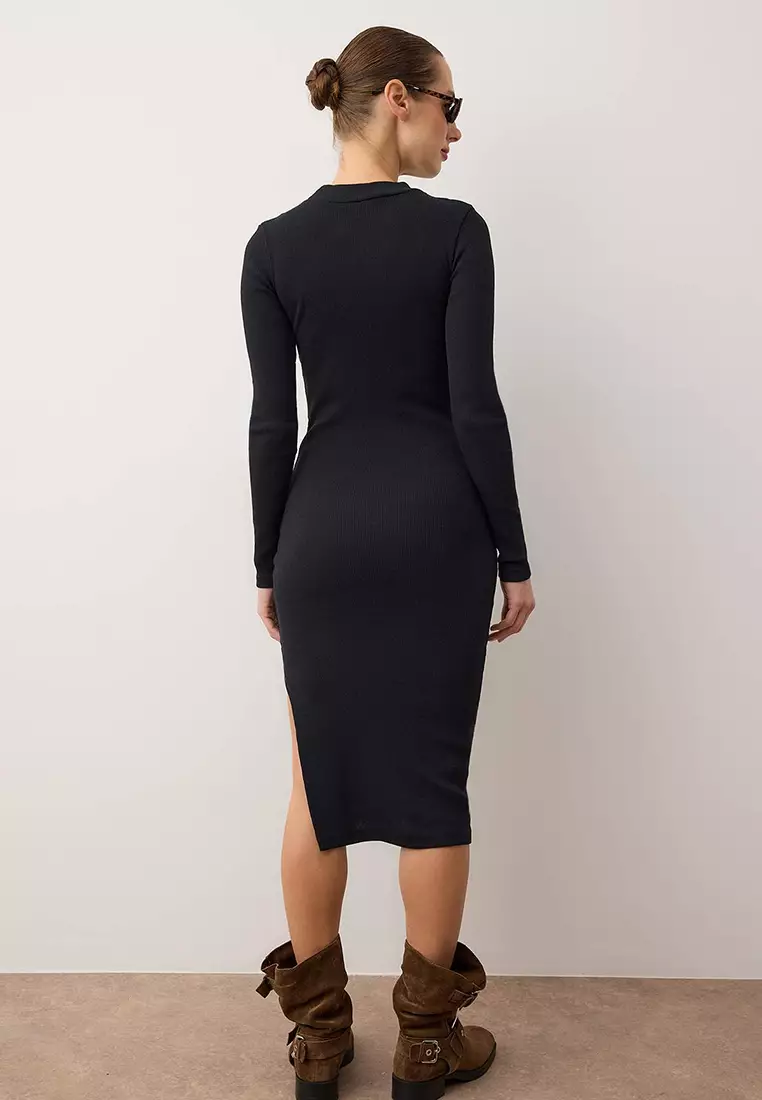 Bodycon Midi Knitted Dress