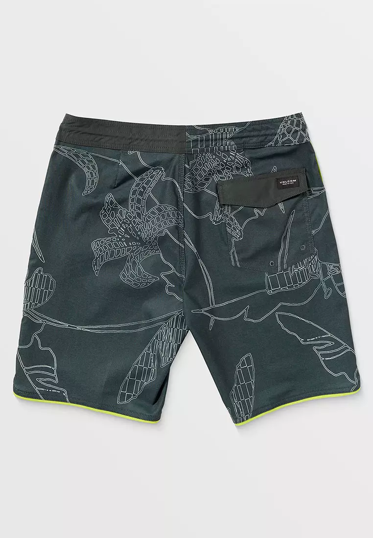 MBS MISTER FIB SCLP STONEY 19 BOARDSHORTS STEALTH