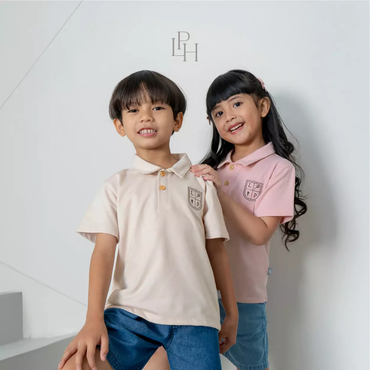 Little Palmerhaus - Avery Top 2.0 (Kaos Polo Anak)  Dusty Pink