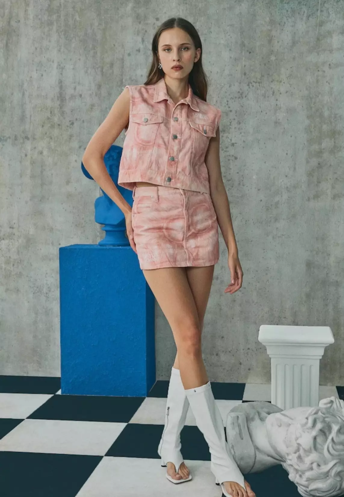 Amor Vincit Omnia Denim Top