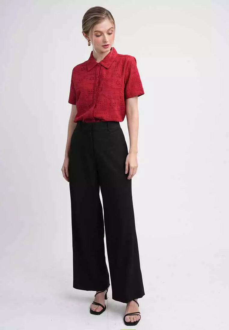Cassia High-Waist Wide Leg Trousers