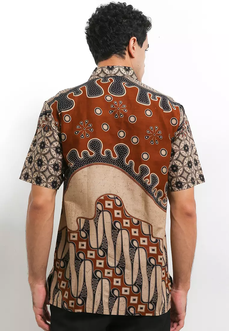 Banyuaji Kemeja Batik Exclusive Premium Pria Casual Modern Lengan Pendek