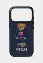 Buy Polo Ralph Lauren Polo Bear Leather iPhone 17 Pro Case 2026