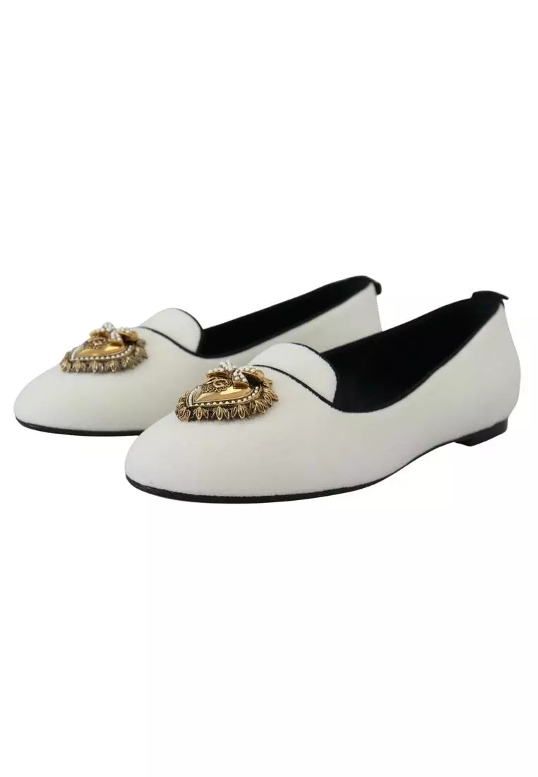 White velvet hotsell shoes
