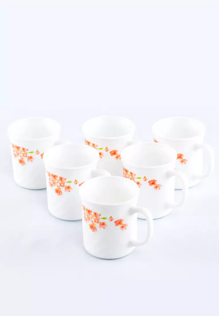 Buy La Opala La Opala 6 Pcs Classique Series Opalware Mug Set / Opal