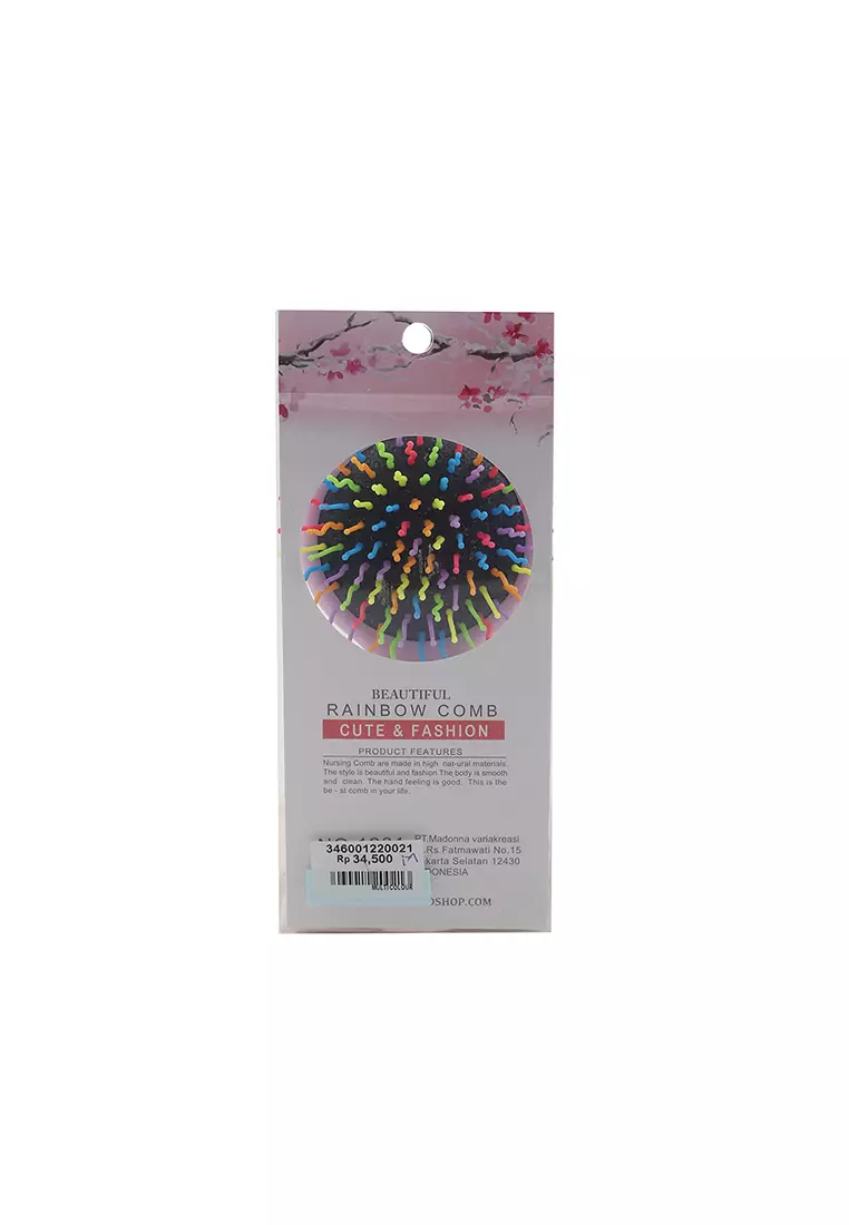 L.Blend Rainbow Hair Comb Watermelon Banana Tropical Type M Light Purple