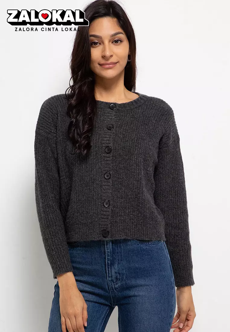 Oversize Button Cardigan