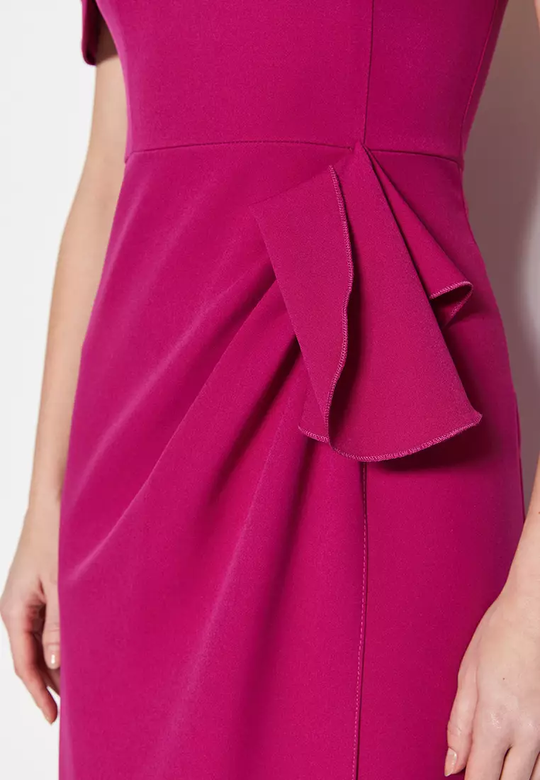 Buy Trendyol Drape Evening & Prom Dress Online ZALORA Malaysia