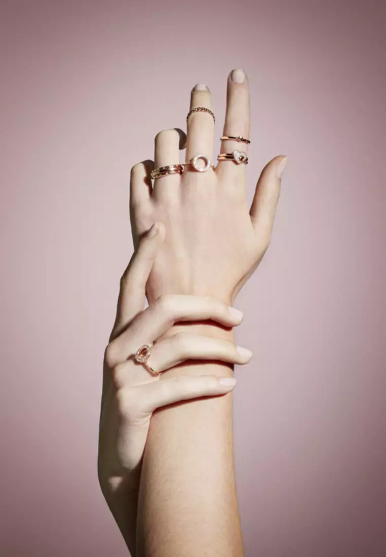 Buy PANDORA Pandora 14k Rose Gold Plated Simple Sparkling Band