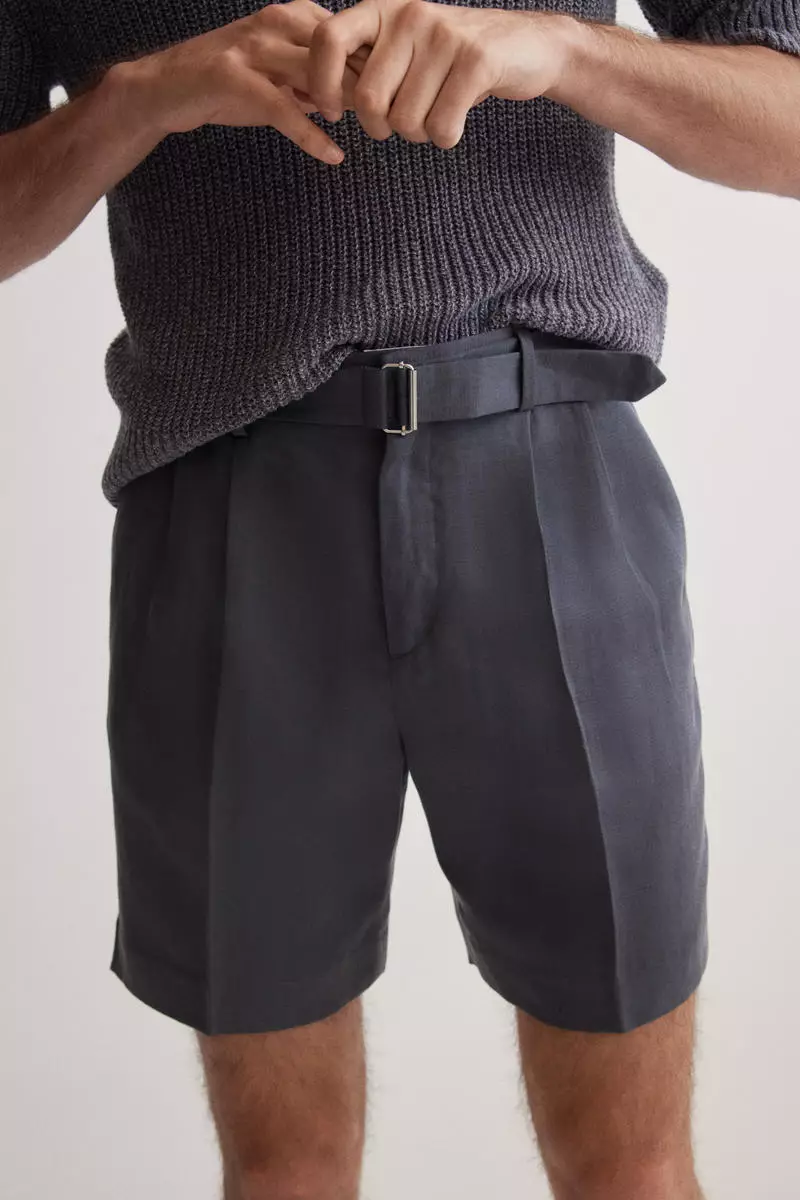 Relaxed Fit Tailored lyocell-blend shorts
