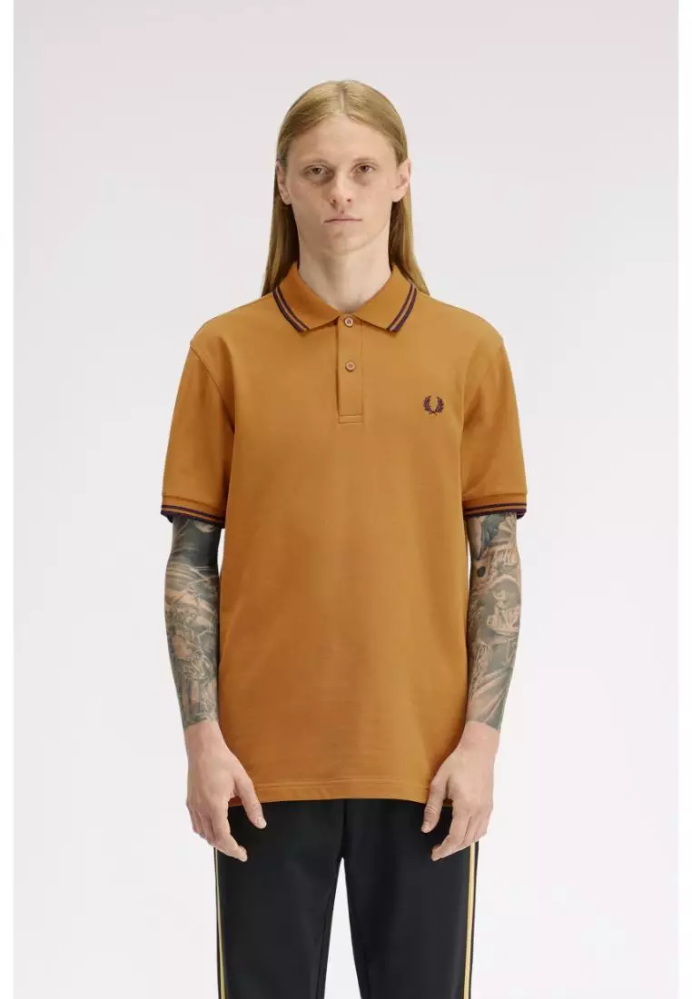 Buy Fred Perry Fred Perry M3600 Twin Tipped Fred Perry Shirt (Dark