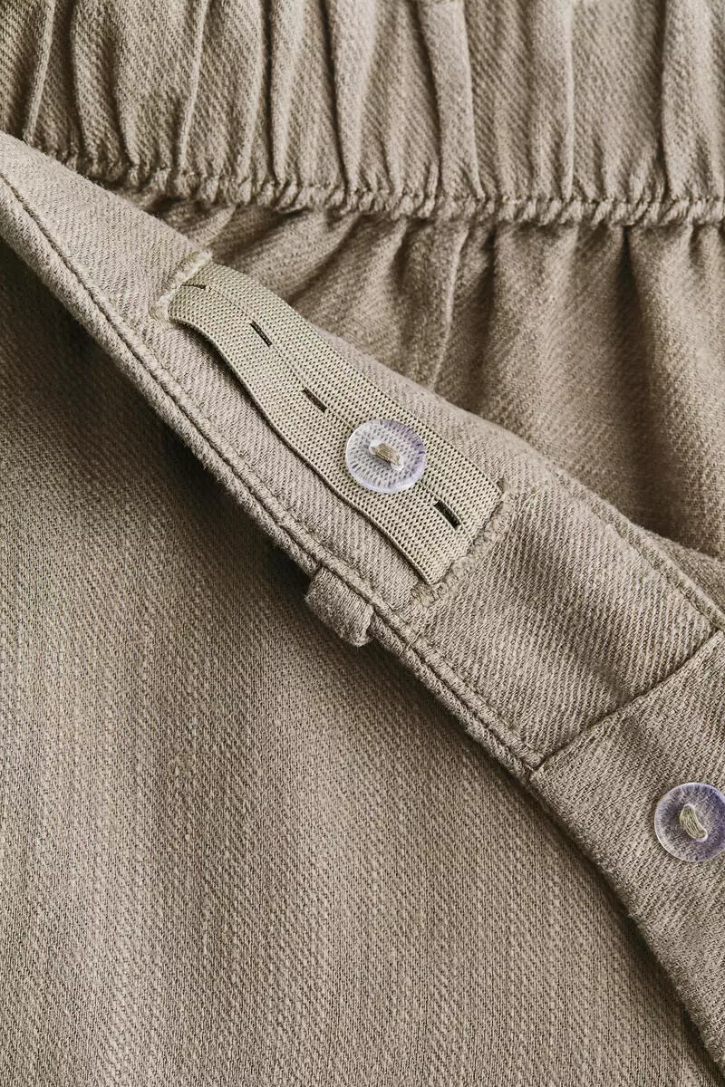 MAMA Linen-blend tailored trousers