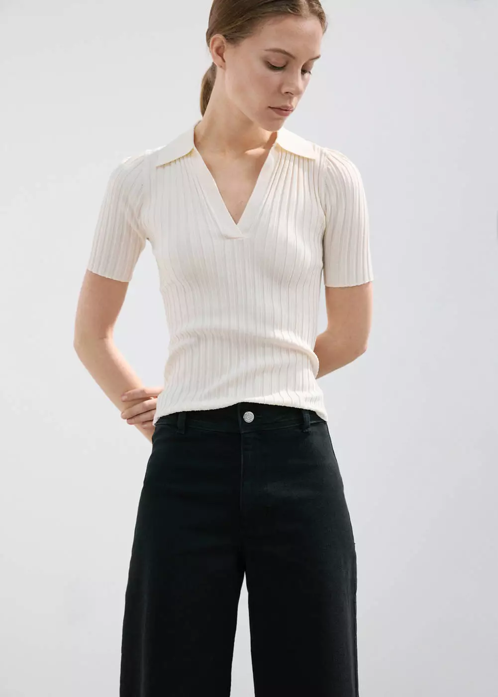 Jeans high-rise kulot Catherin