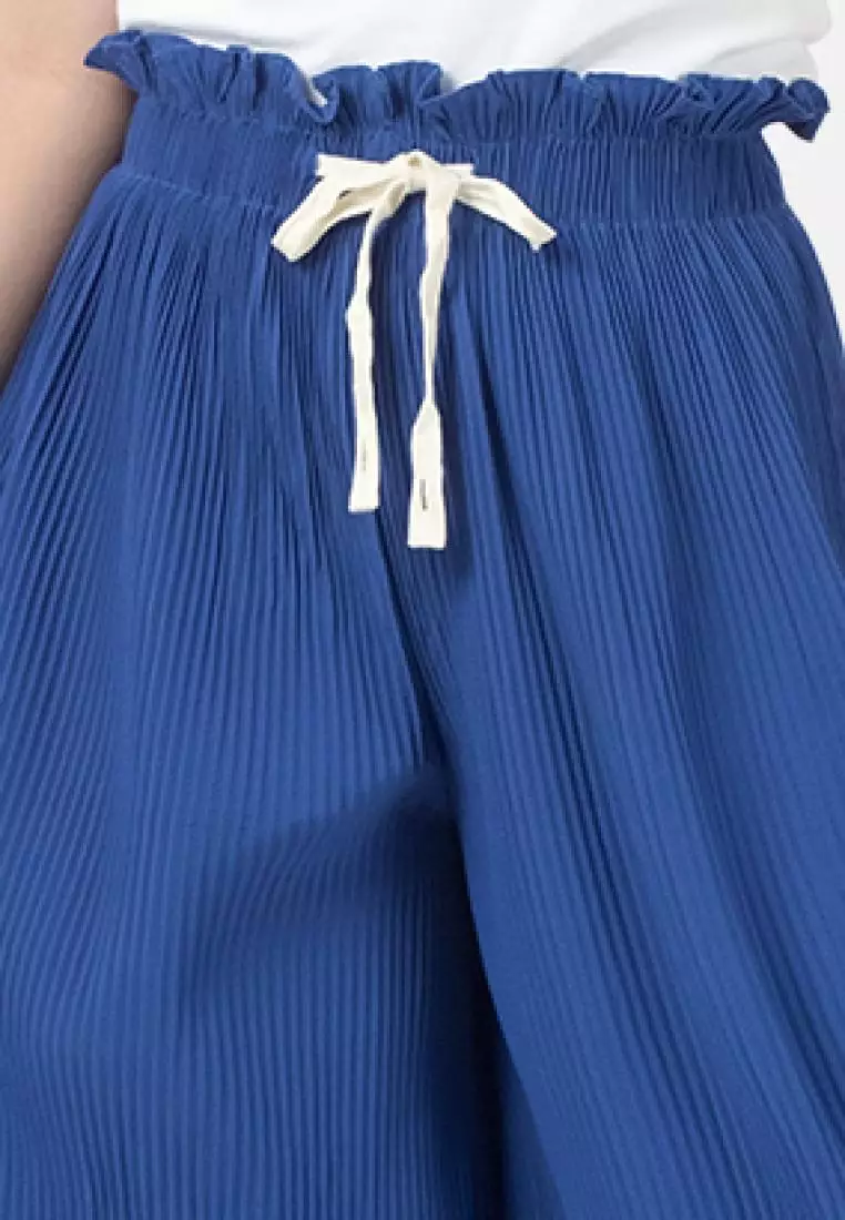 Kimberly Plisket Pants in Blue