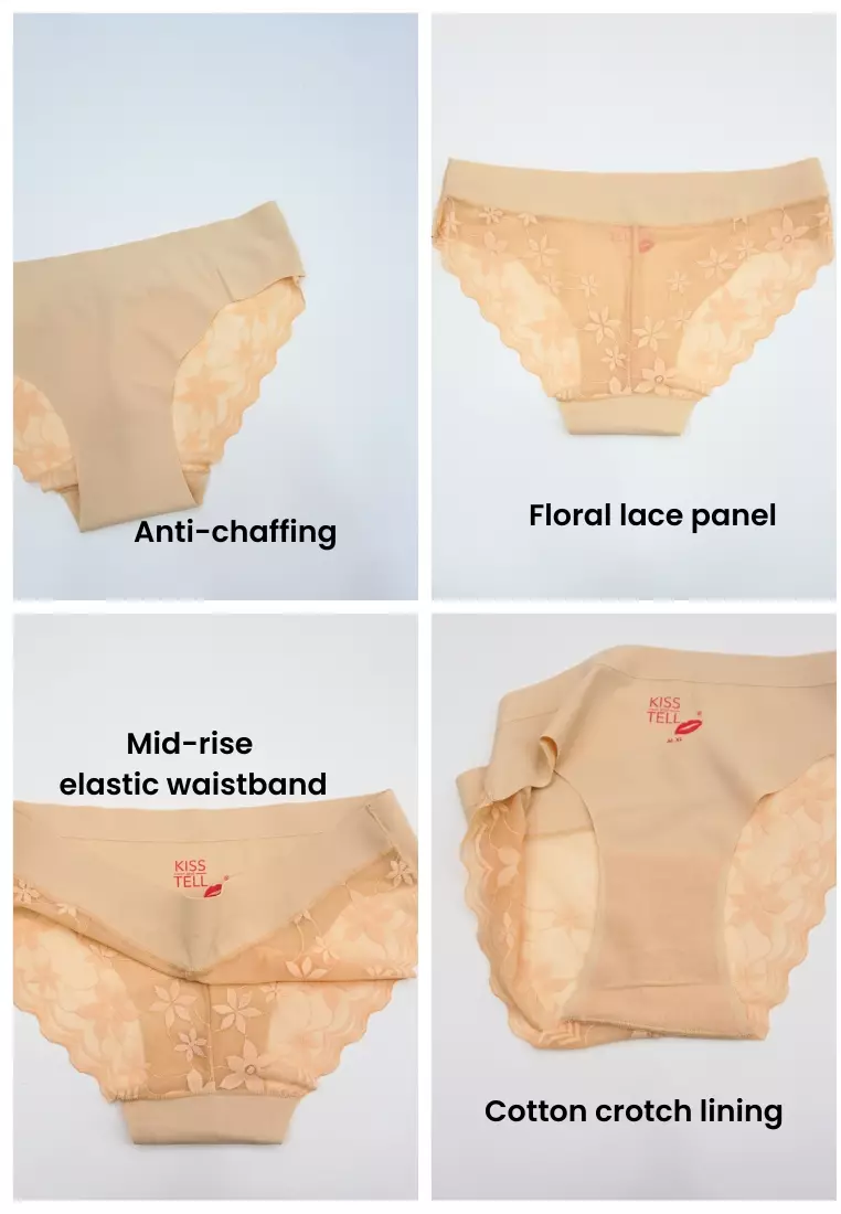 6 Pack Liora Sexy Lace With Straps Back Panties Bundle B