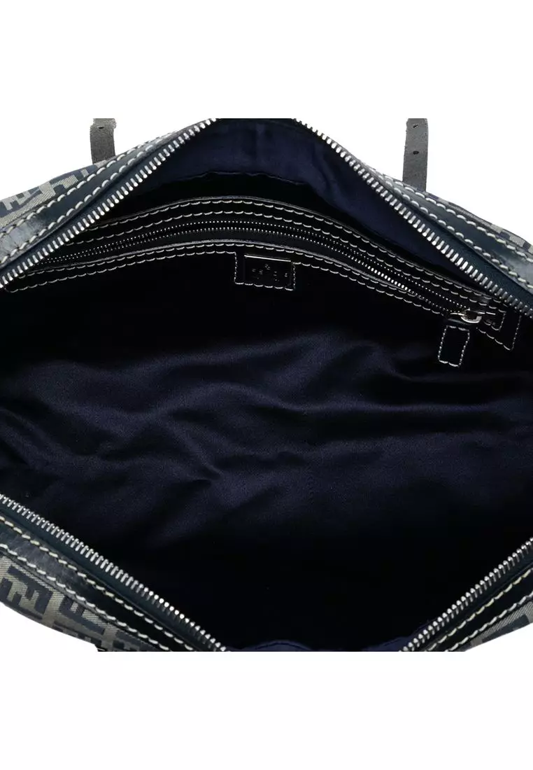 Pre-Loved Fendi Zucchino Canvas Handbag