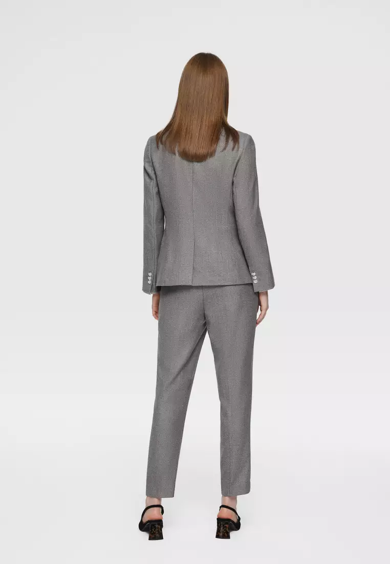 Long Sleeve Easy Fit Suit Blazer