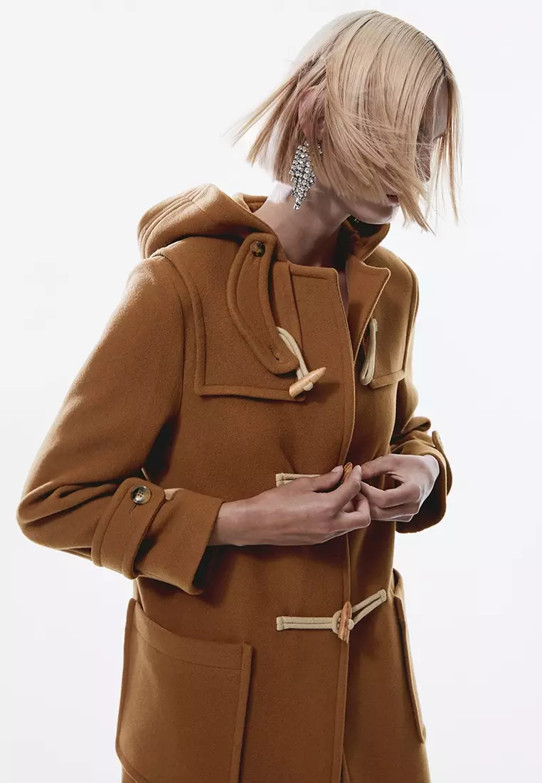 Wool blend duffle coat new arrivals