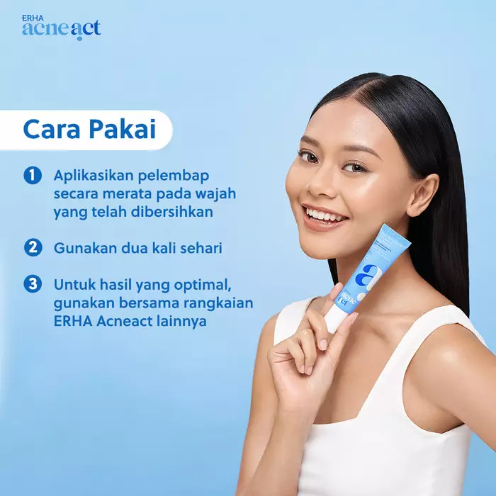 ERHA Acneact Pore Minimizer & Oil Control Gel Cream 30g - Pelembap Kulit Minyak & Pori Besar | BHA | Niacinamide