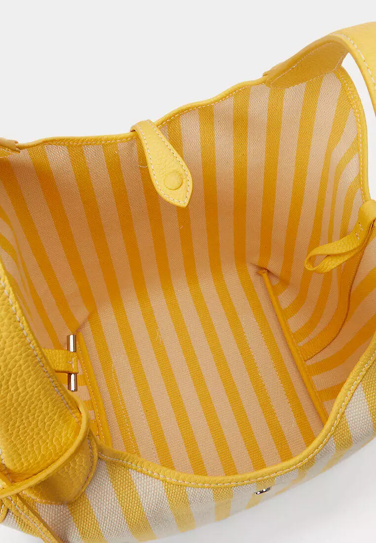 Polo Ralph Lauren Women Polo Play Striped Canvas Tote