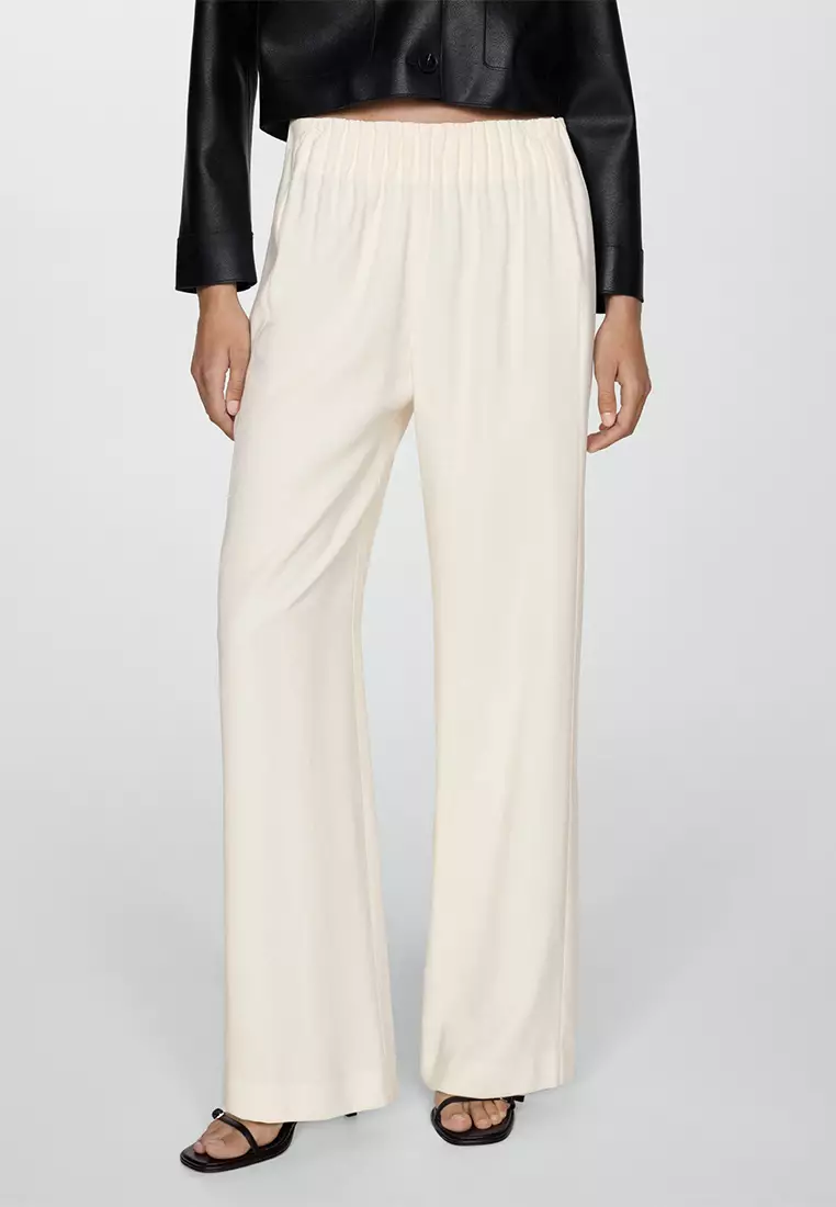 Mango wide leg trousers hotsell