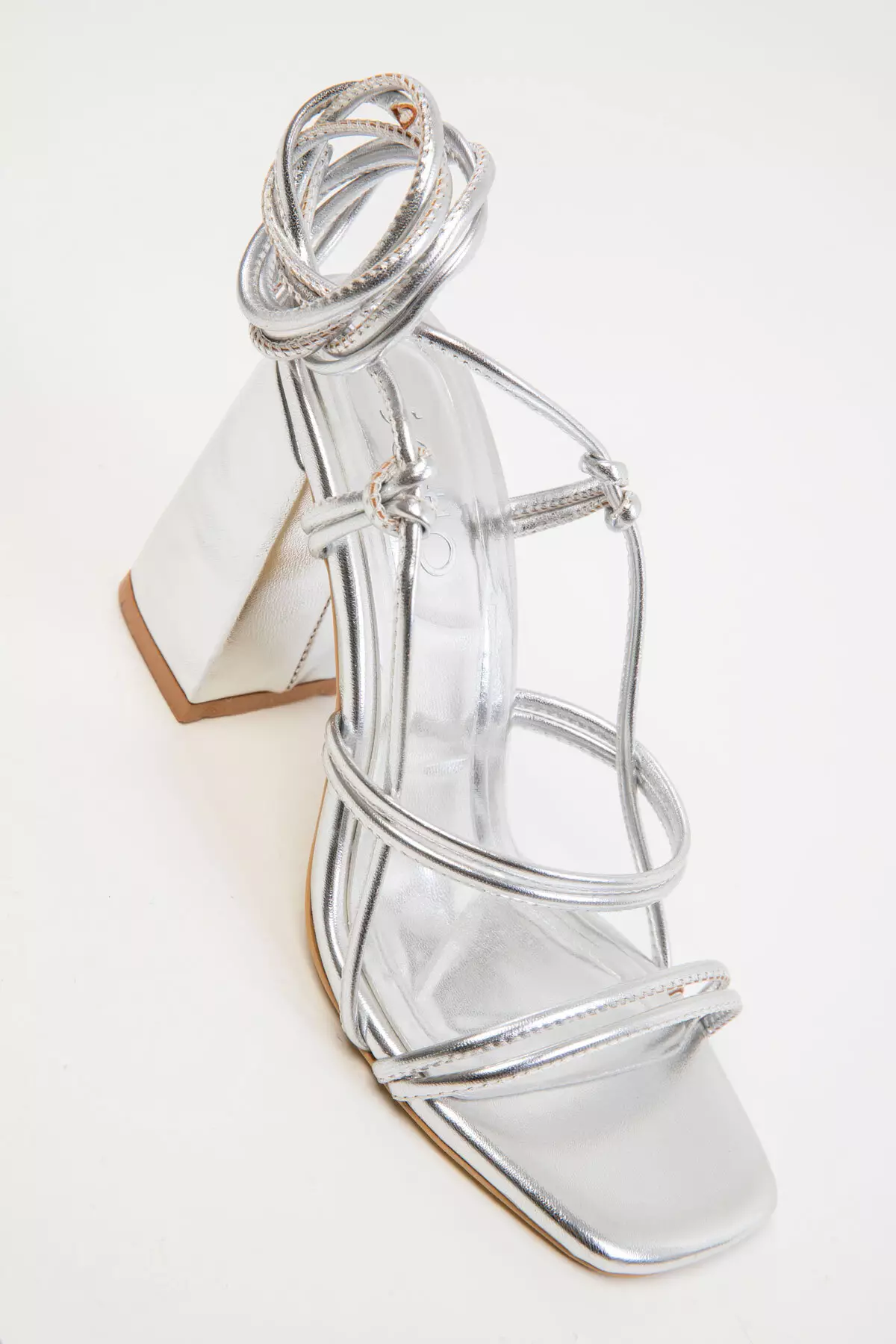 Silver Women's Classic Heeled Shoes 20363