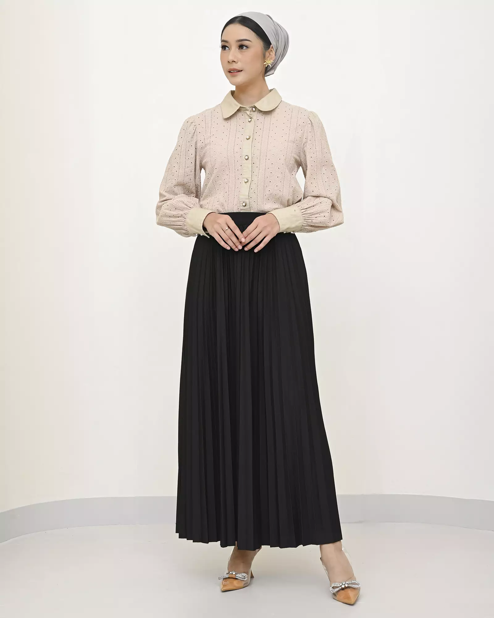 Geulis.id LARUNA SKIRT PREMIUM / ROK WANITA - BLACK