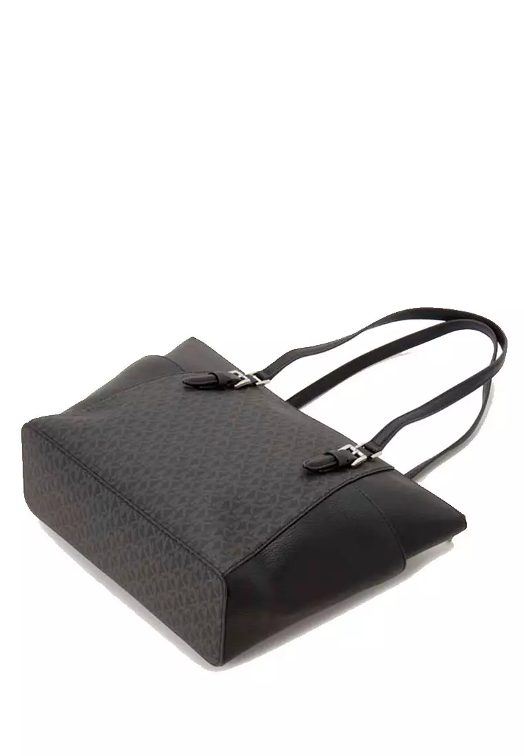 Buy Michael Kors Michael Kors Charlotte Large Logo and Leather Top Zip