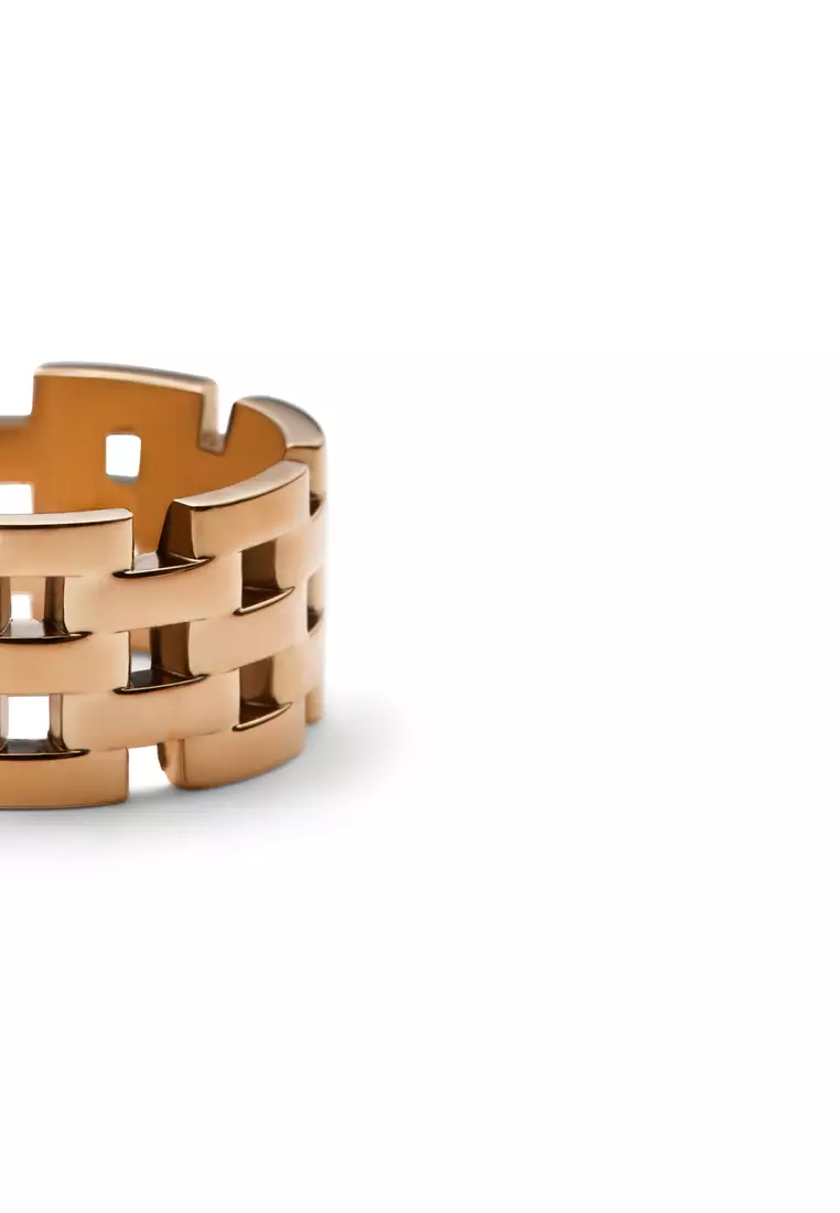 5-Link Ring Rose Gold  - Unisex Ring for women and men stainless steel Ring DW Official Authentic Original
