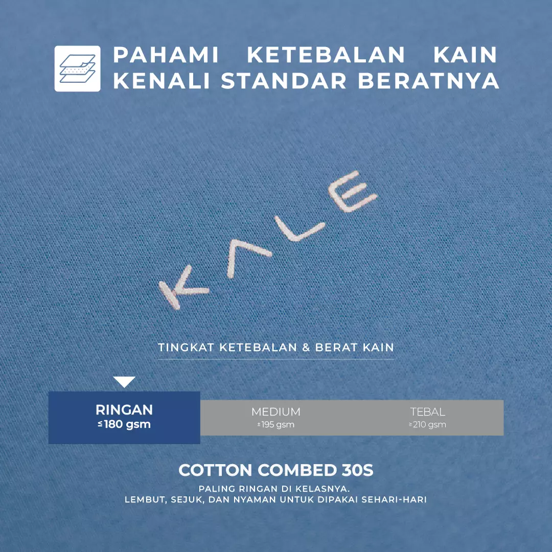 Kale Arion Steel Blue / T-Shirt Pria Lengan Pendek / Unisex