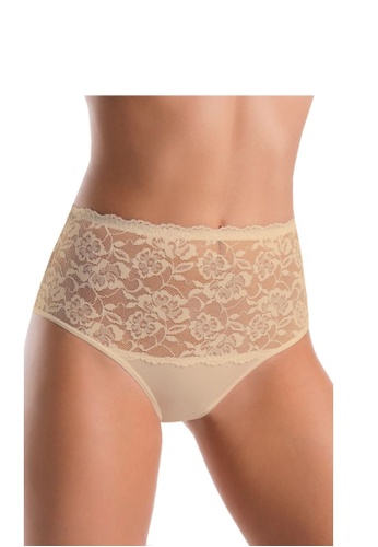 Teyli beige Women's High Cotton Panties Violetta Nude E00D8US5A4778FGS_1