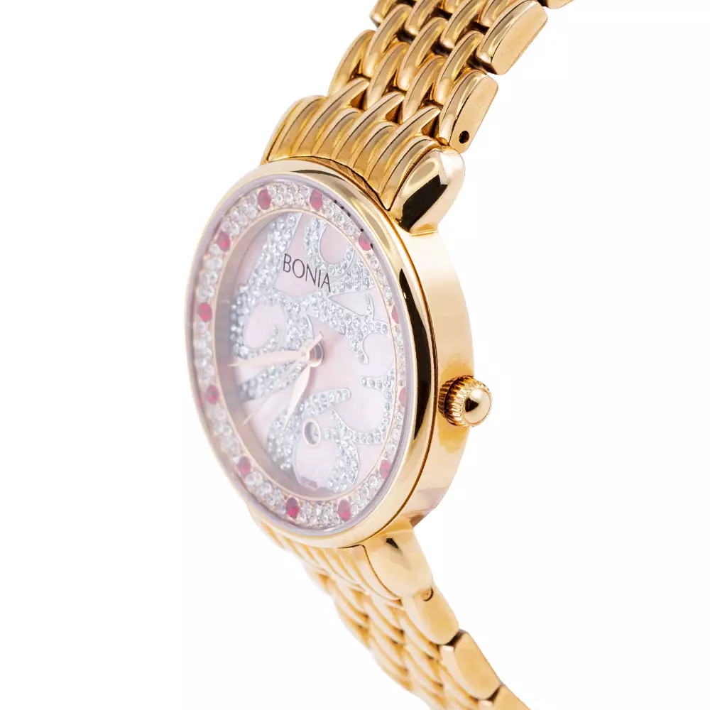 Bonia B10135-2555S - Jam Tangan Analog Wanita - Rose Gold