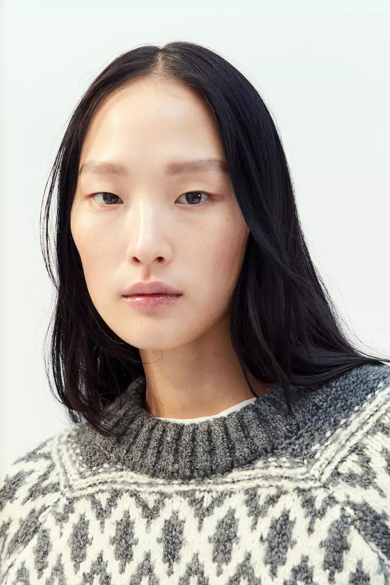 Jacquard-knit jumper