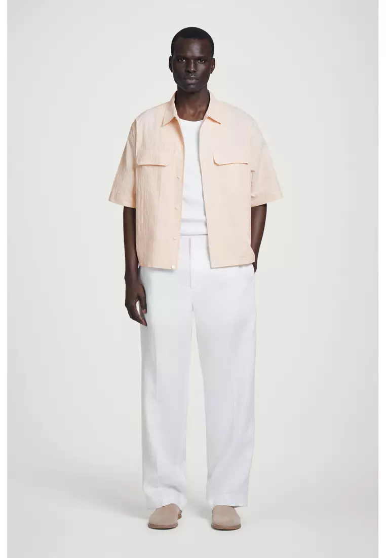 RELAXED FLAP-POCKET UTILITY SHIRT
