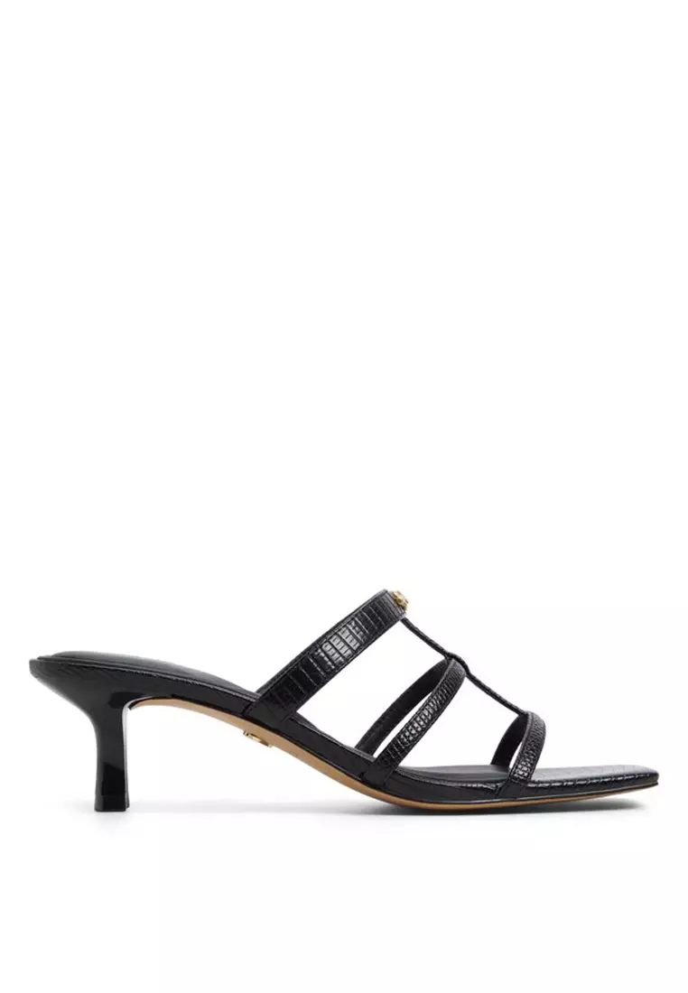 Discount on ALDO  shoes - SKU: Goldenglow Strap Sandal Kitten Heels