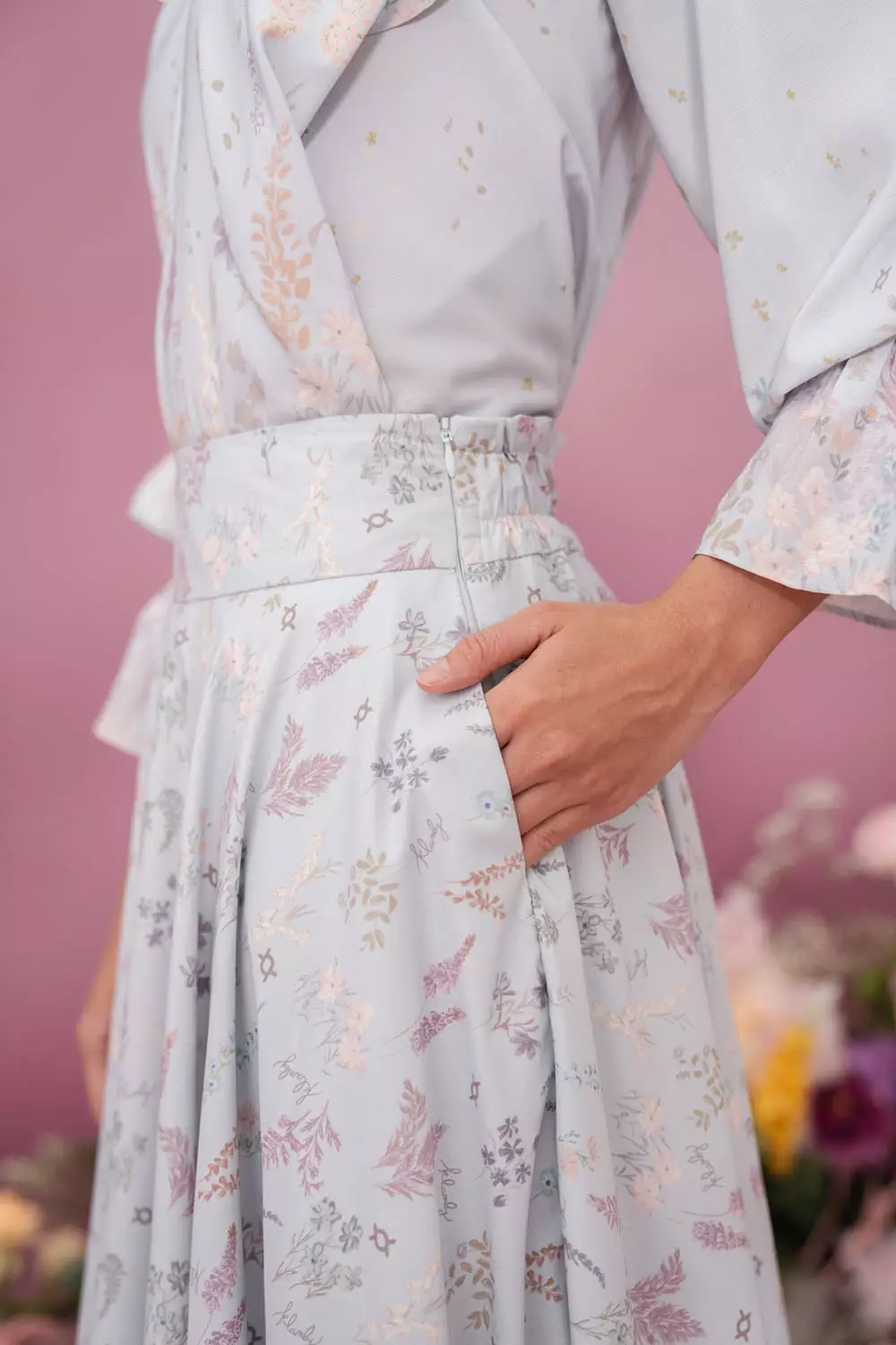 Klamby - Gardenia Skirt Ashy Blue