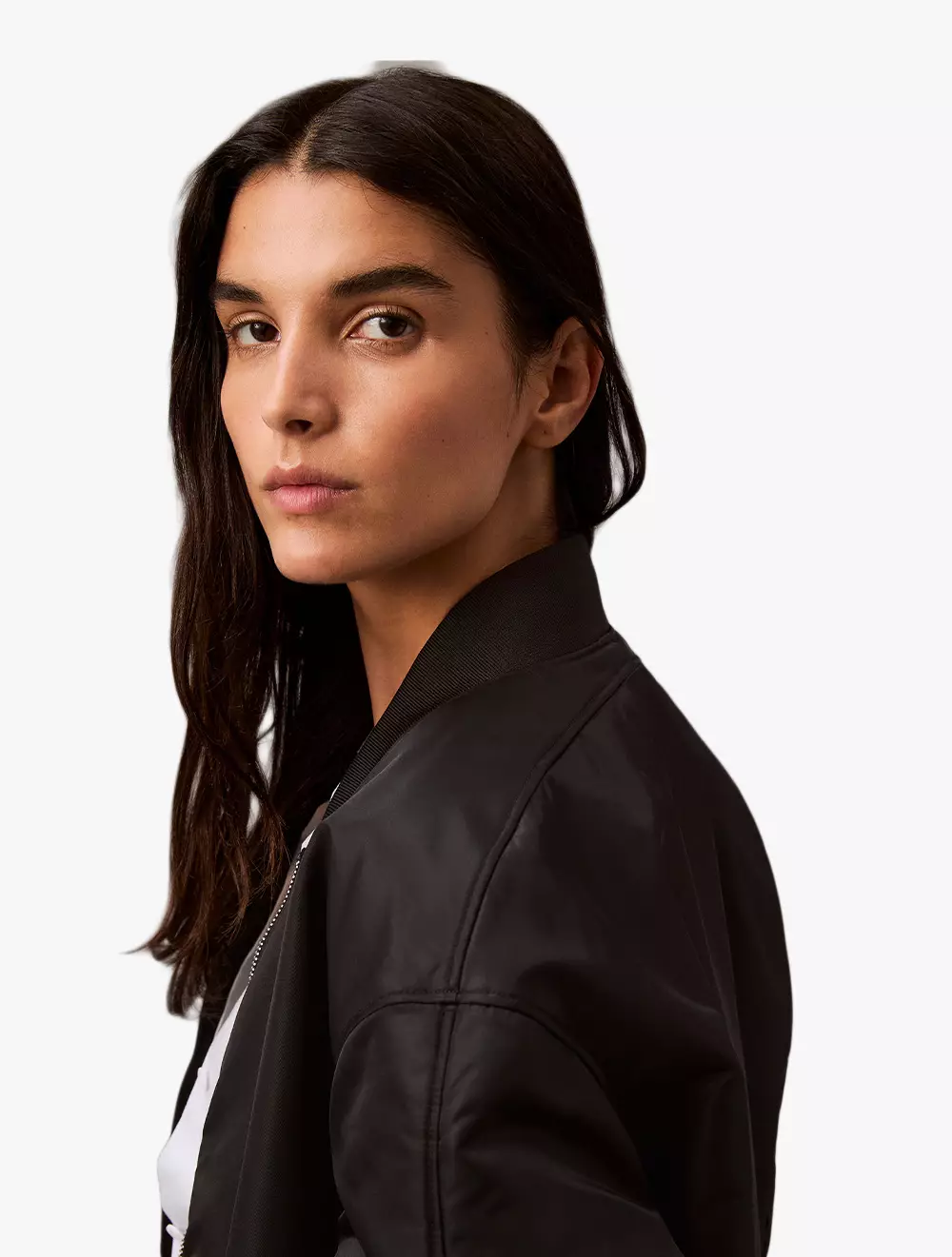 Calvin Klein - Padded Nylon Bomber Jacket - Black - black