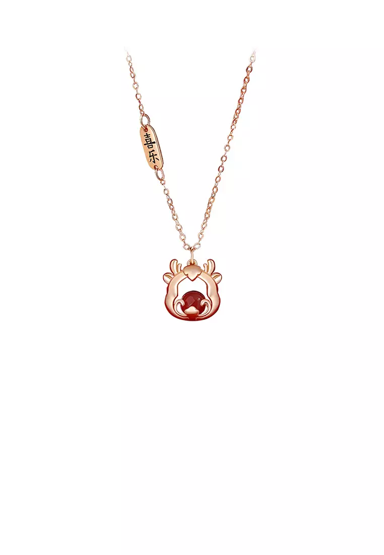 Buy Glamorousky 925 Sterling Silver Plated Rose Gold Fashion