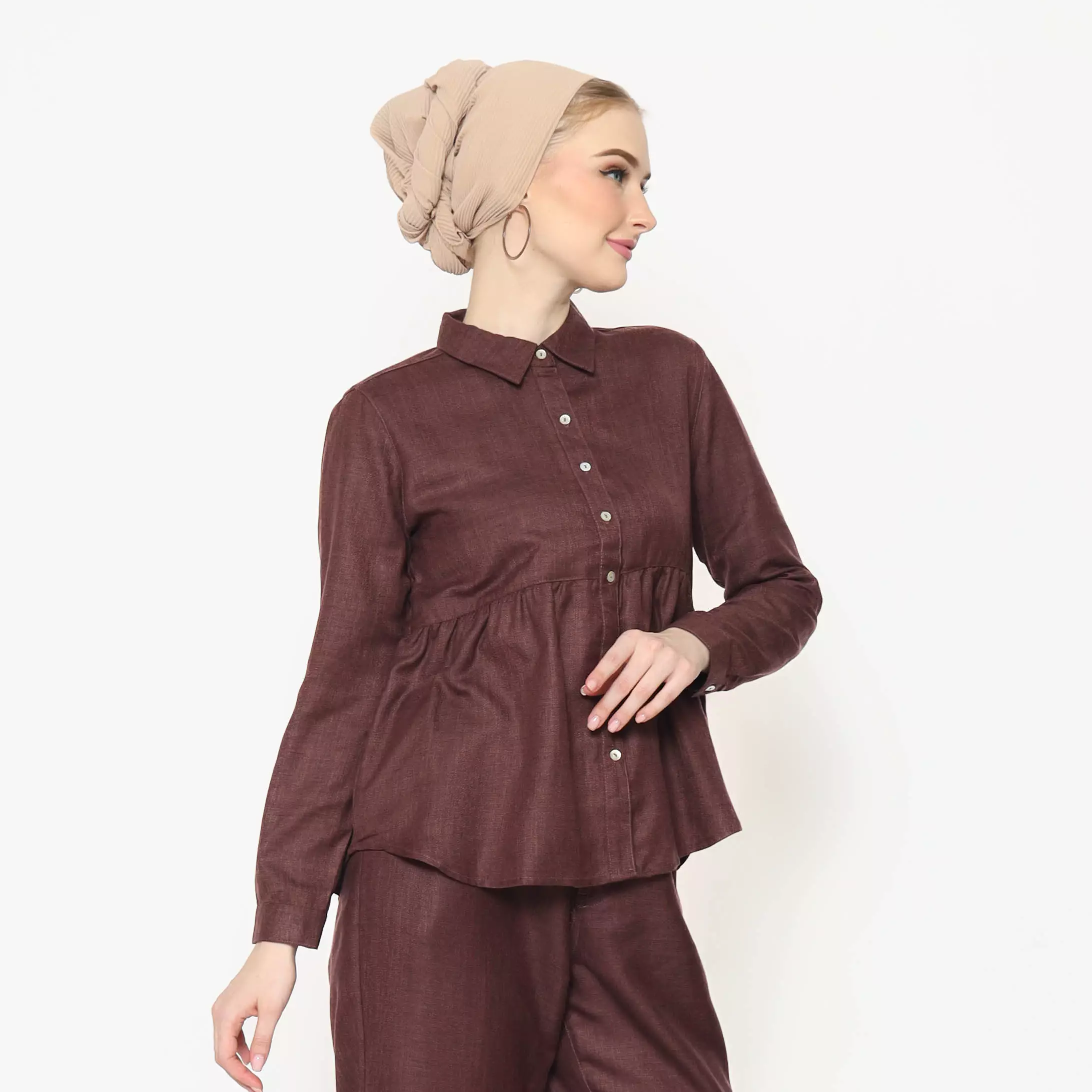 Adsila Shirt Burgandy