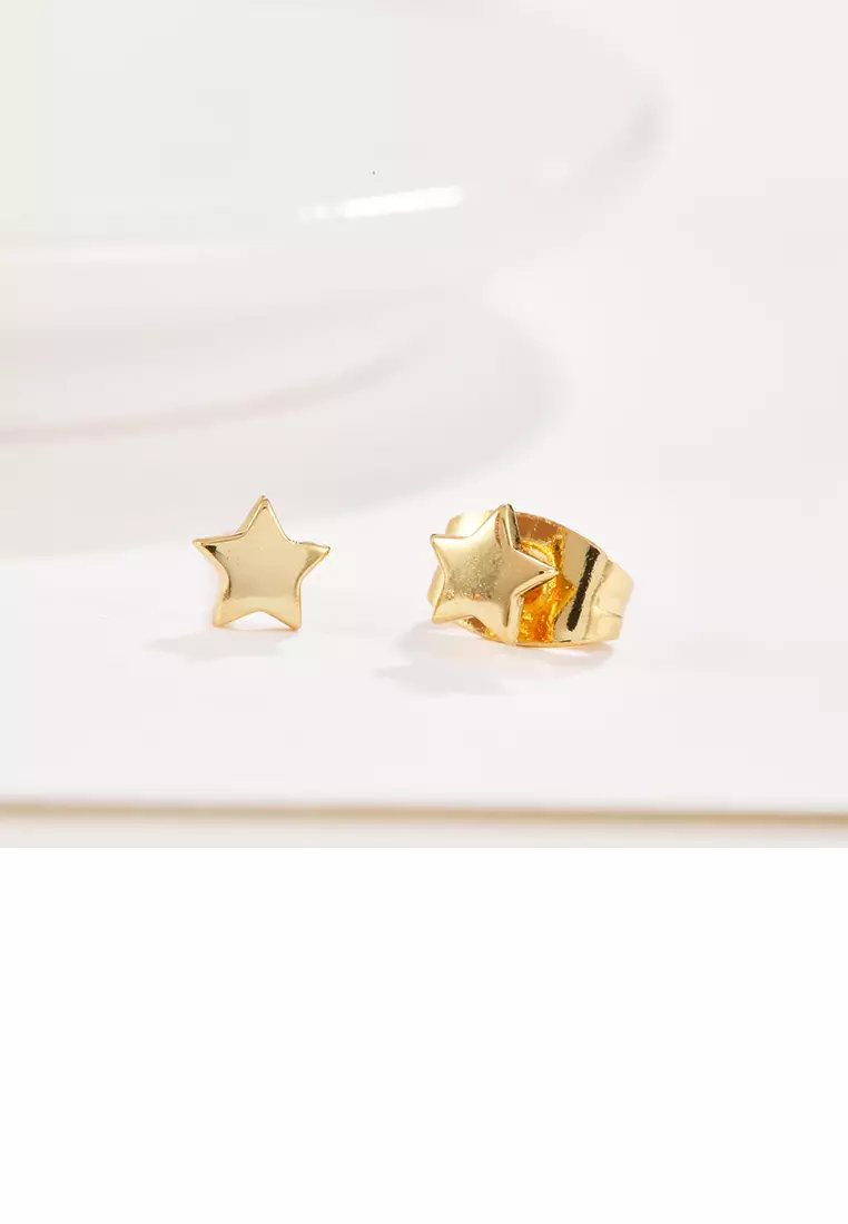 Gold new arrivals star studs
