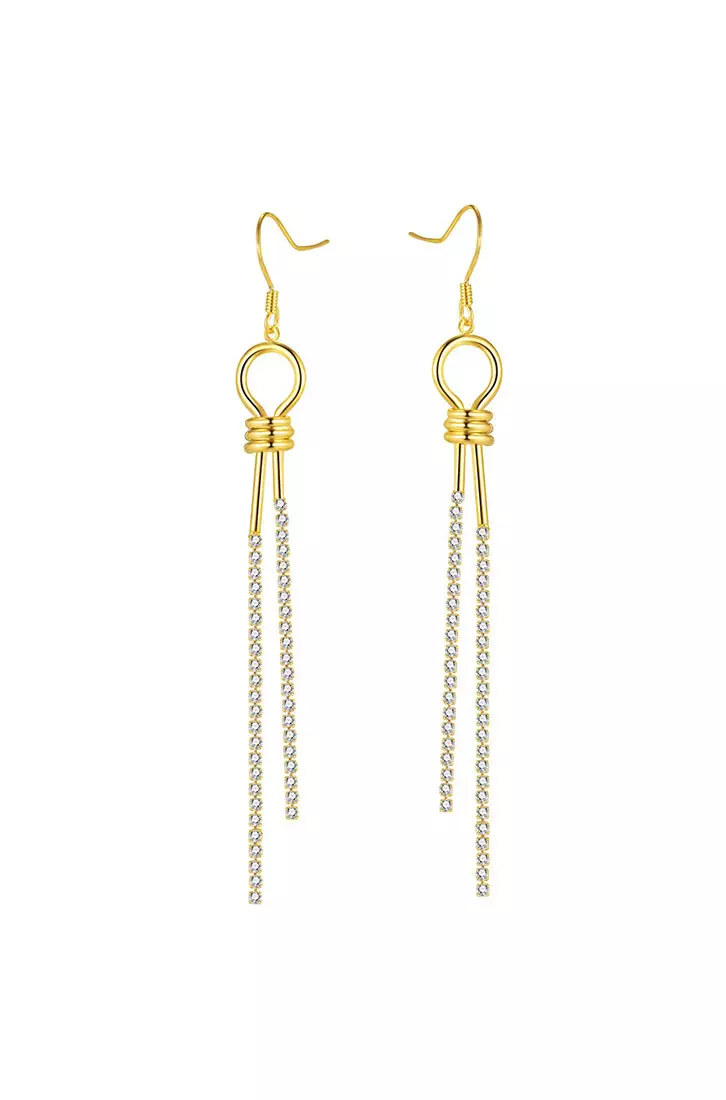 Drop & linear titanium earrings sales