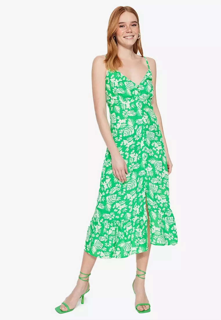 Jual Trendyol Woven Floral Pattern Dress Original 2024 ZALORA Indonesia