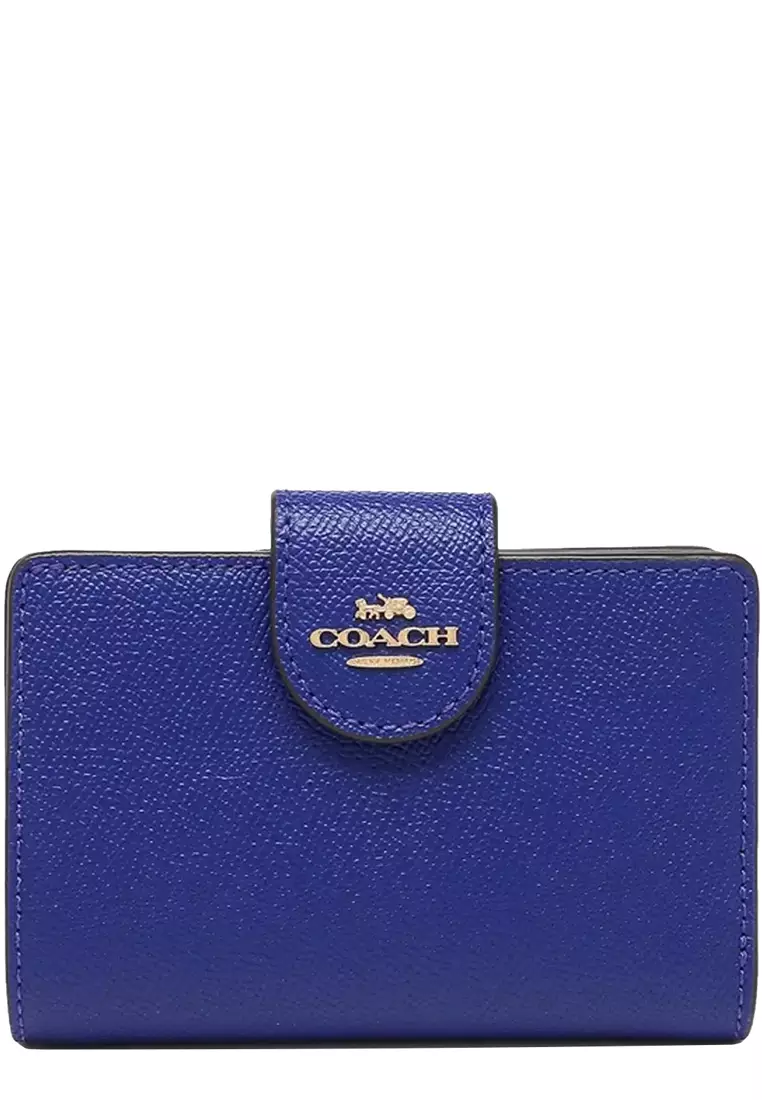 Blue coach wallet women's clearance