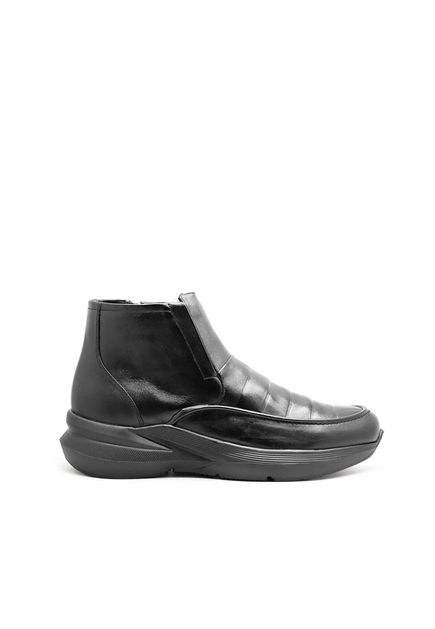 Julio Sepatu  Boots Casual Sneakers Kulit Asli  Pria  Seleting Kulit Asli  Black