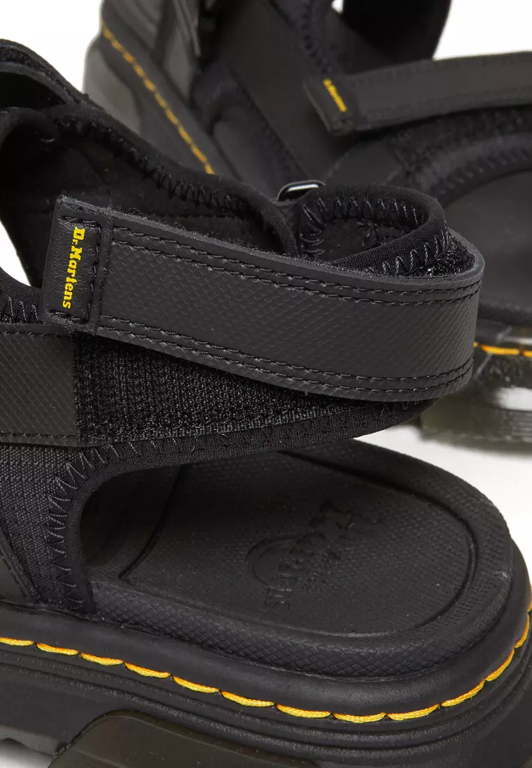 Forster Poly Webbing Black Sandals - Women