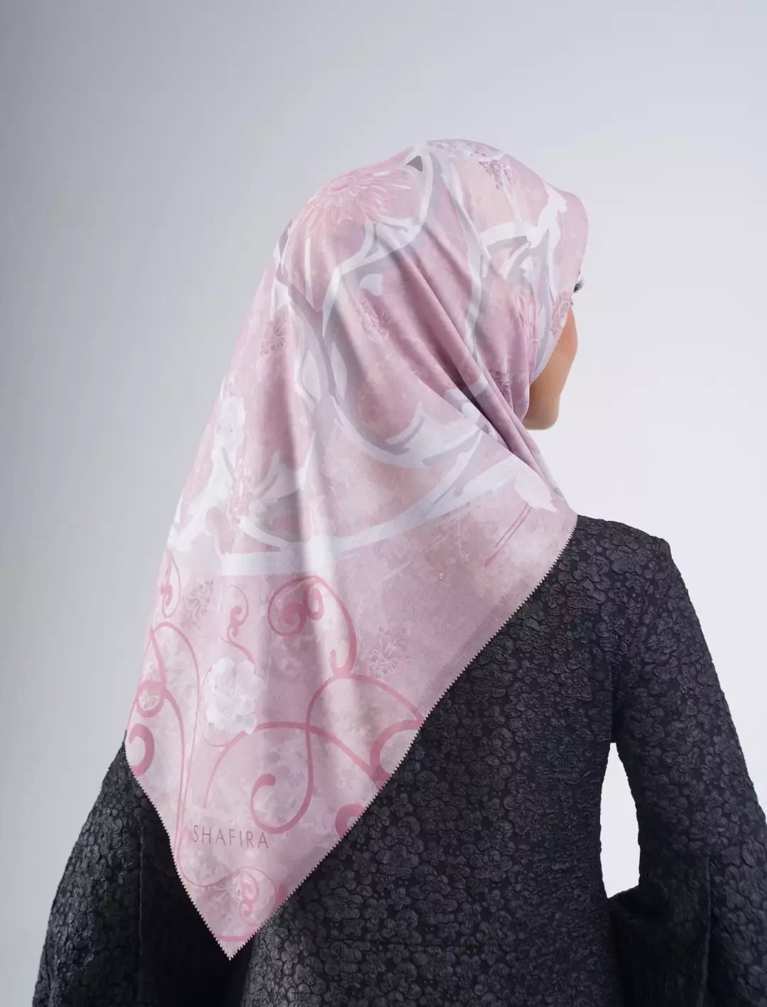 Florentine Printed Scarf Rose | Hijab Kerudung Segi Empat Motif