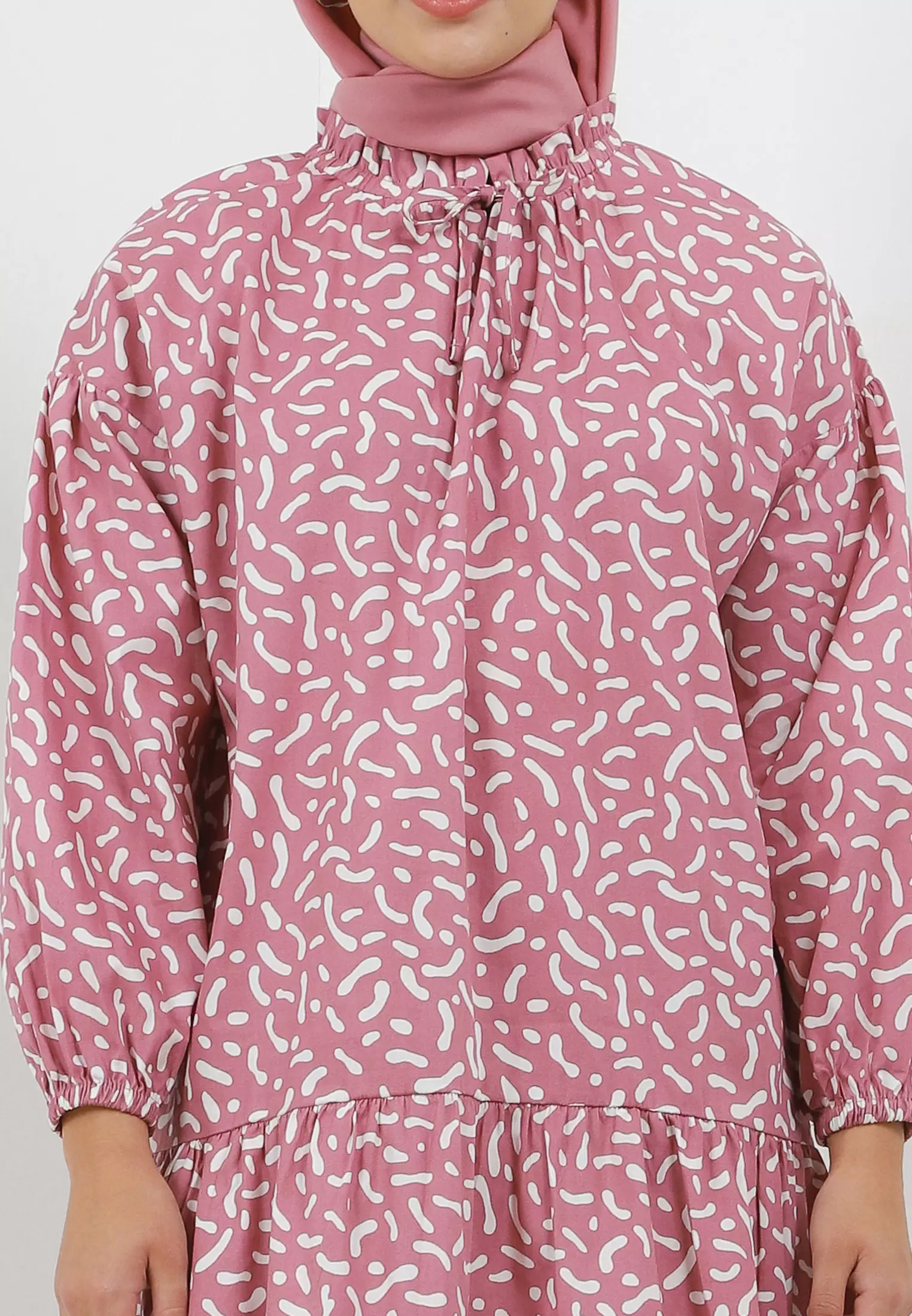 MFMW Helsinki Tunik Dusty Rose Motif