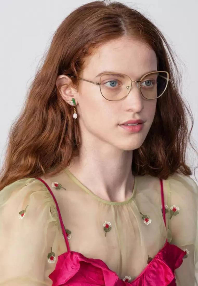 Ophelia (OP692-Mocha) Luxury Anti-Radiation/Computer Eyeglasses from London for Women